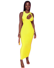 Load image into Gallery viewer, Wearing the warmth of the sun in bright yellow dress
